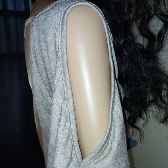 Elegant Tan Knotted Dress - Picture 3 of 4